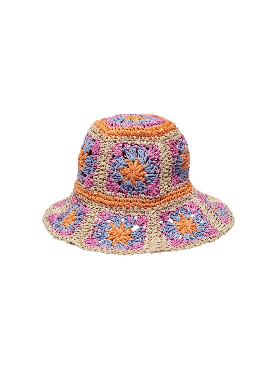 ONLY Crochet sun hat -Pale Khaki - 15313310