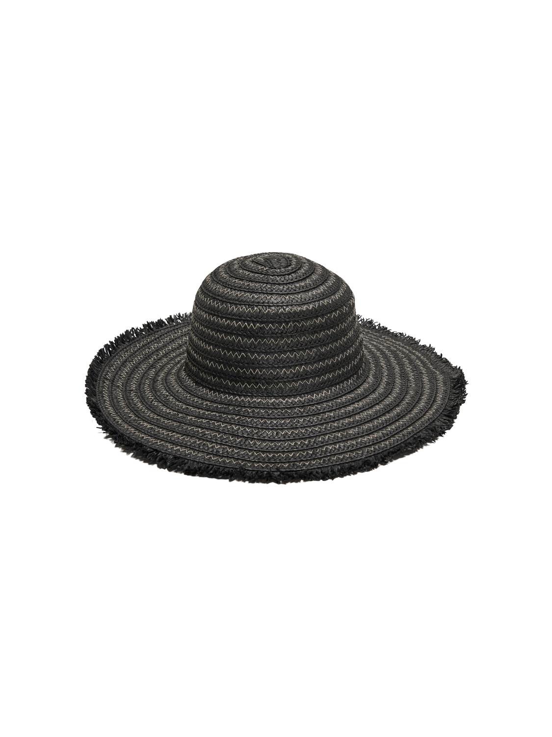 ONLY Straw sun hat -Black - 15313312