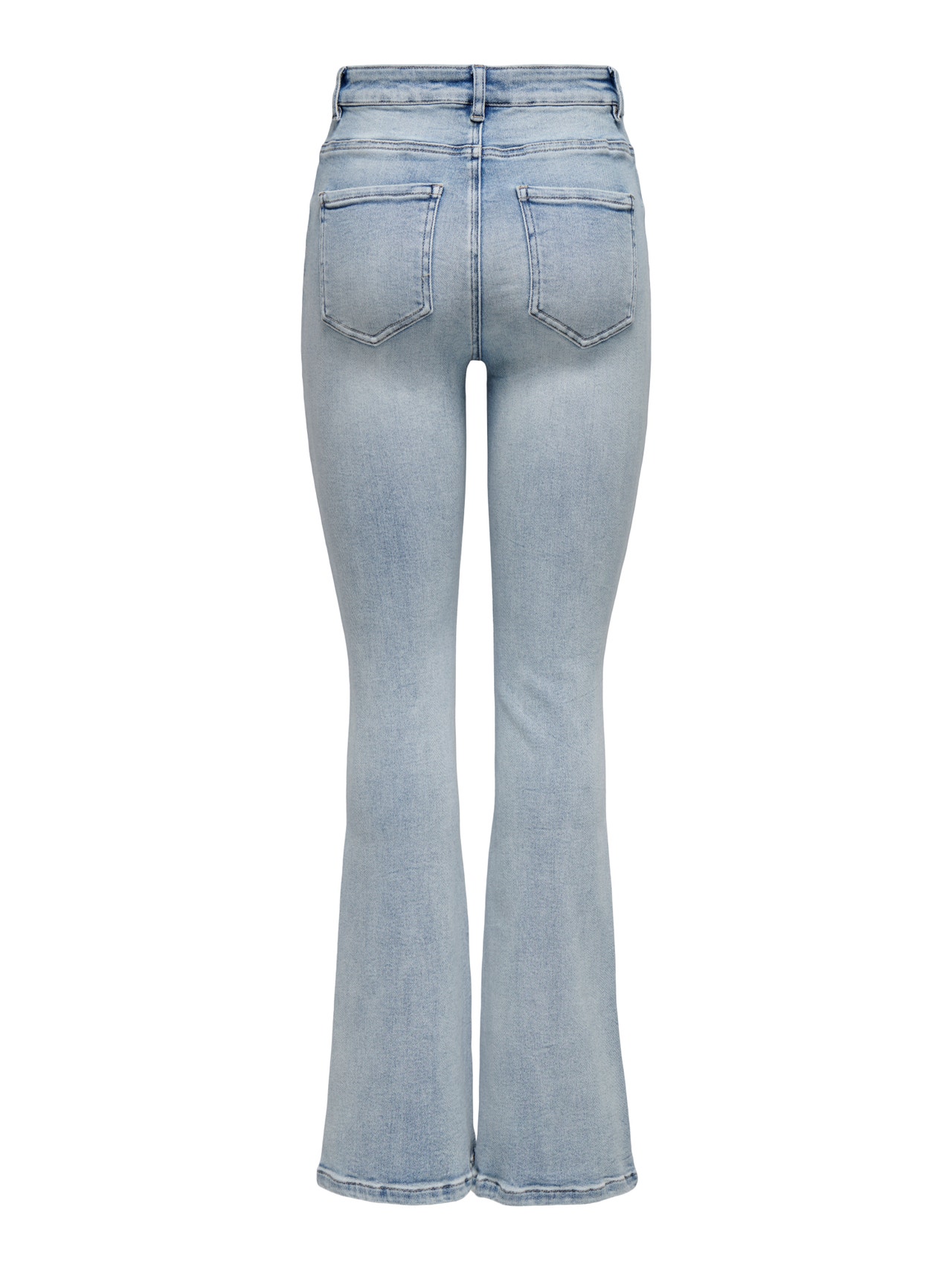 ONLY ONLMILA High waist Flared fit Jeans -Light Blue Denim - 15313328