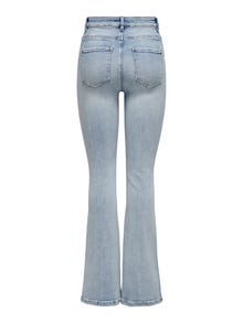 ONLY ONLMILA High waist Flared fit Jeans -Light Blue Denim - 15313328