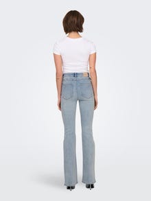 ONLY ONLMILA High waist Flared fit Jeans -Light Blue Denim - 15313328