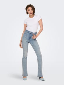 ONLY ONLMILA High waist Flared fit Jeans -Light Blue Denim - 15313328