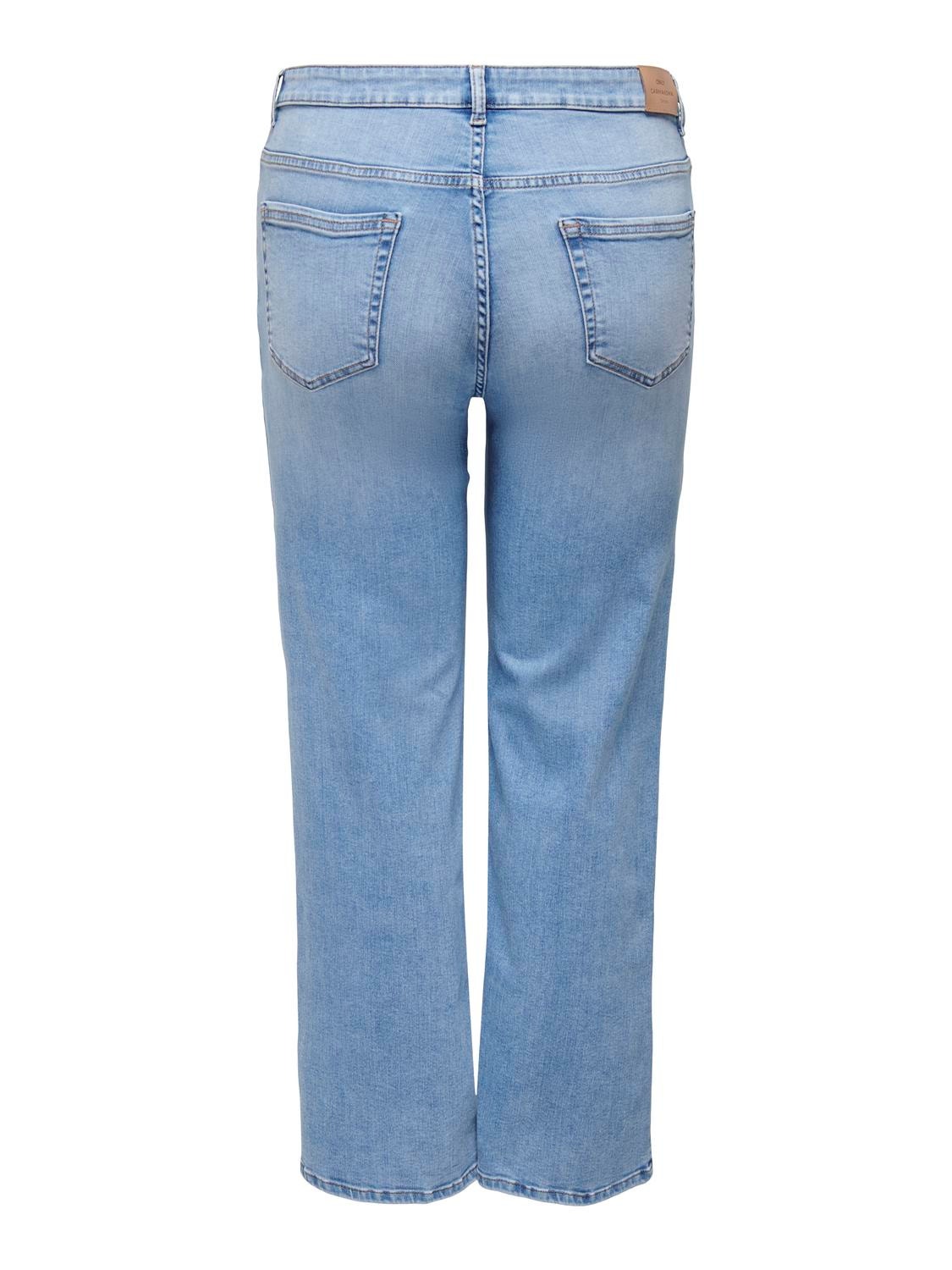 ONLY CARWilly High Waist Wide Jeans -Light Blue Denim - 15313368