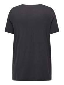 ONLY Curvy o-neck t-shirt -Phantom - 15313383