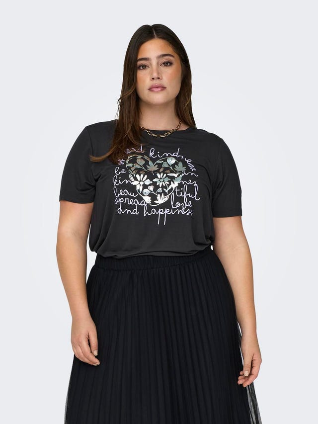 ONLY Curvy o-neck t-shirt - 15313383