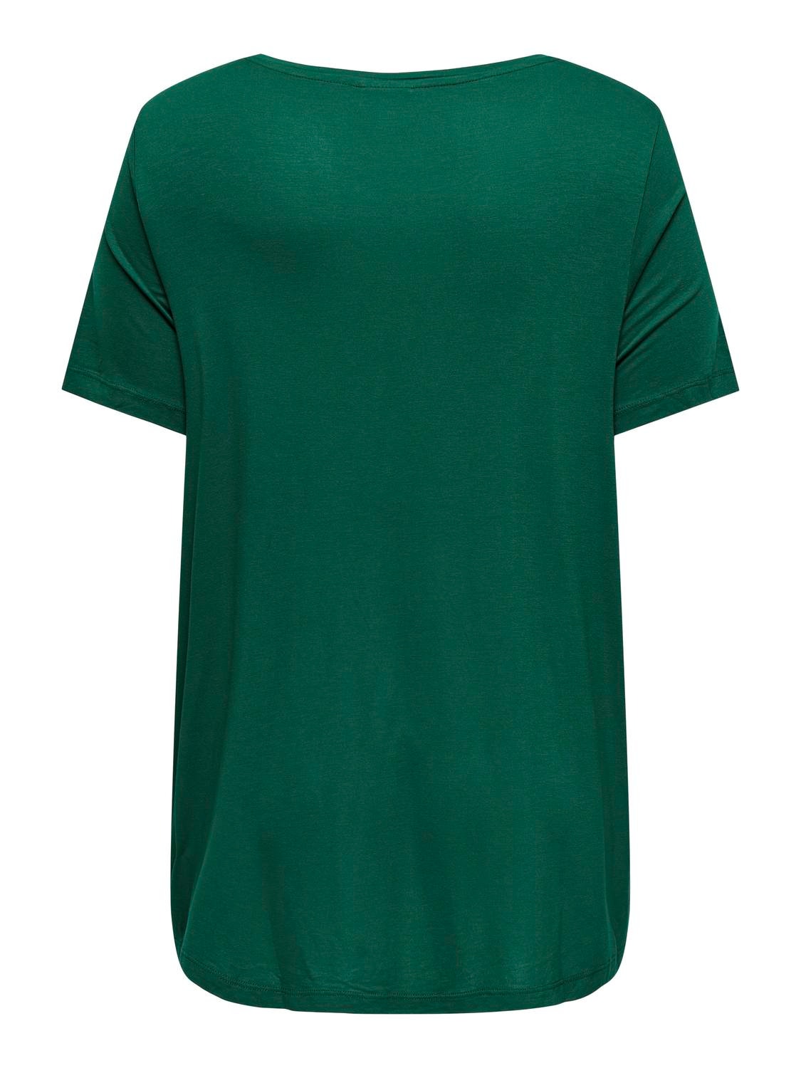 ONLY T-shirts Regular Fit Col rond -Aventurine - 15313383