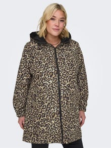 ONLY Curvy leopard mantel -Black - 15313440