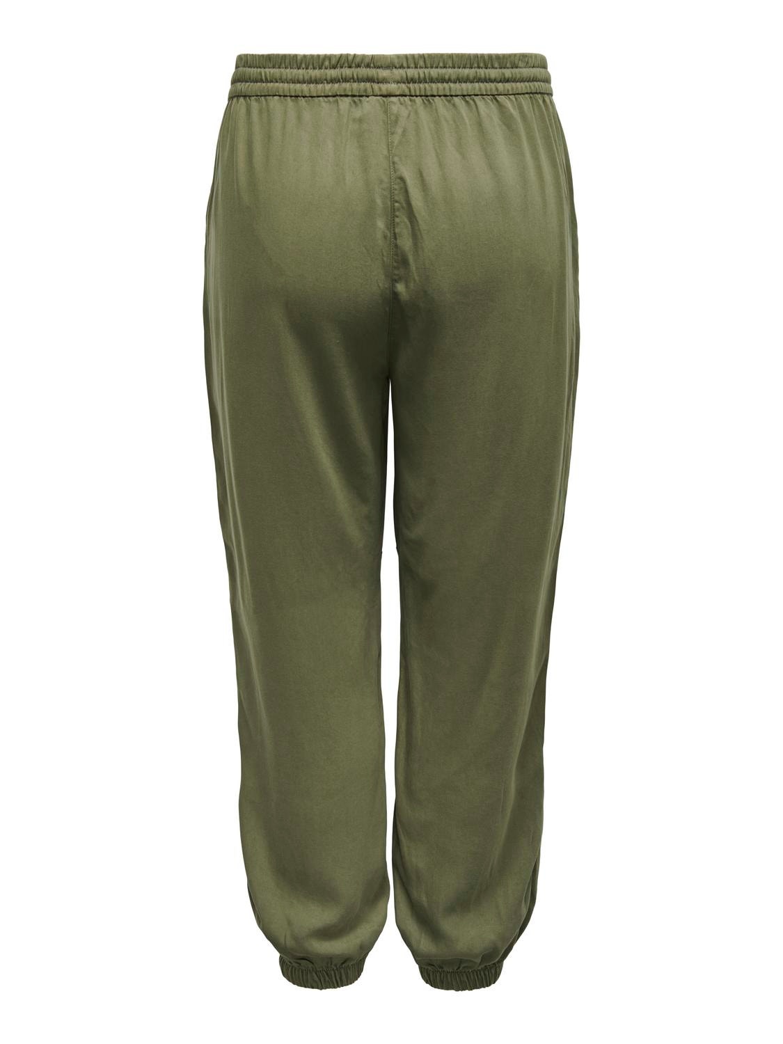 ONLY Curvy trousers with elasticated hems -Kalamata - 15313448