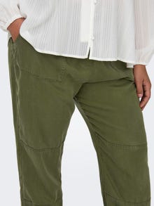 ONLY Curvy bukser med elastisk talje  -Kalamata - 15313448