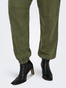 ONLY Pantalons cargo Regular Fit Élastique Curve -Kalamata - 15313448