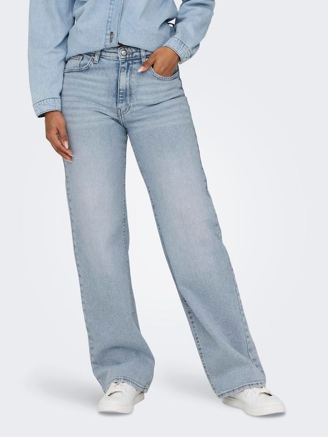 ONLY Jeans Wide Leg Fit Taille haute - 15313462