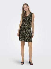ONLY Regular Fit V-Neck Maternity Short dress -Black - 15313561