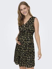 ONLY Mama dress with v-neck -Black - 15313561