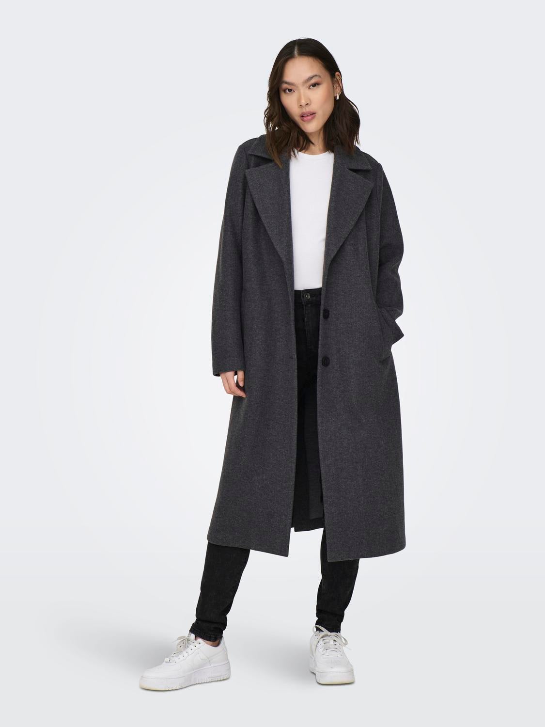 Dark grey 2024 coat womens