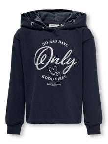 ONLY O-neck hoodie -Night Sky - 15313715