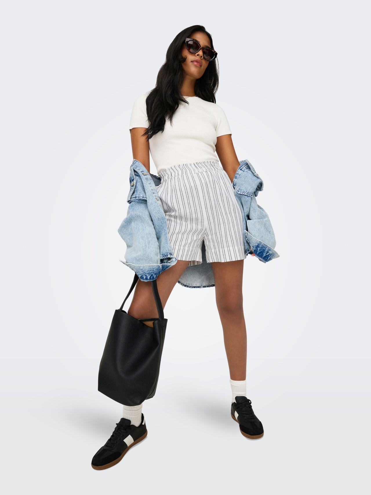 ONLY ONLTOKYO Regular Fit Casual shorts -Bright White - 15313716