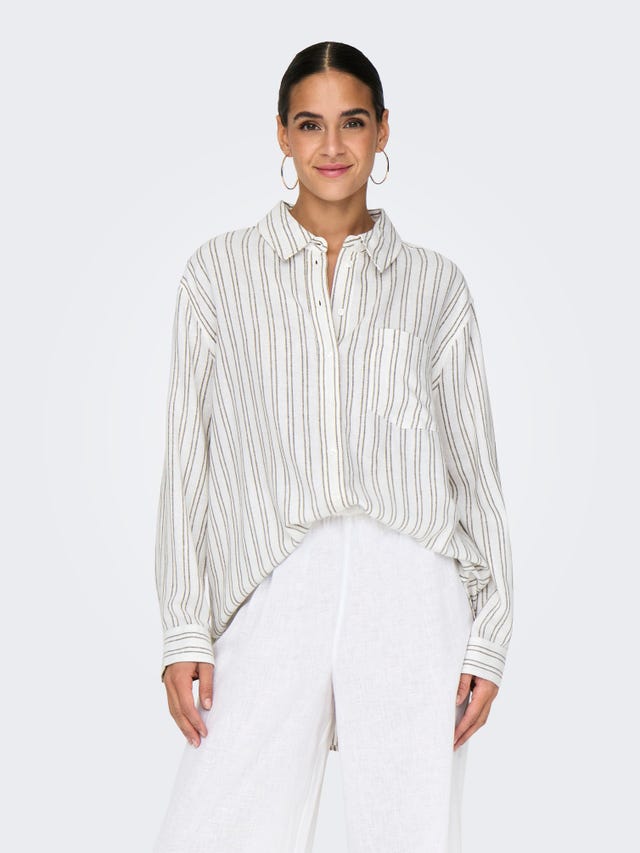 ONLY Striped linen shirt - 15313718