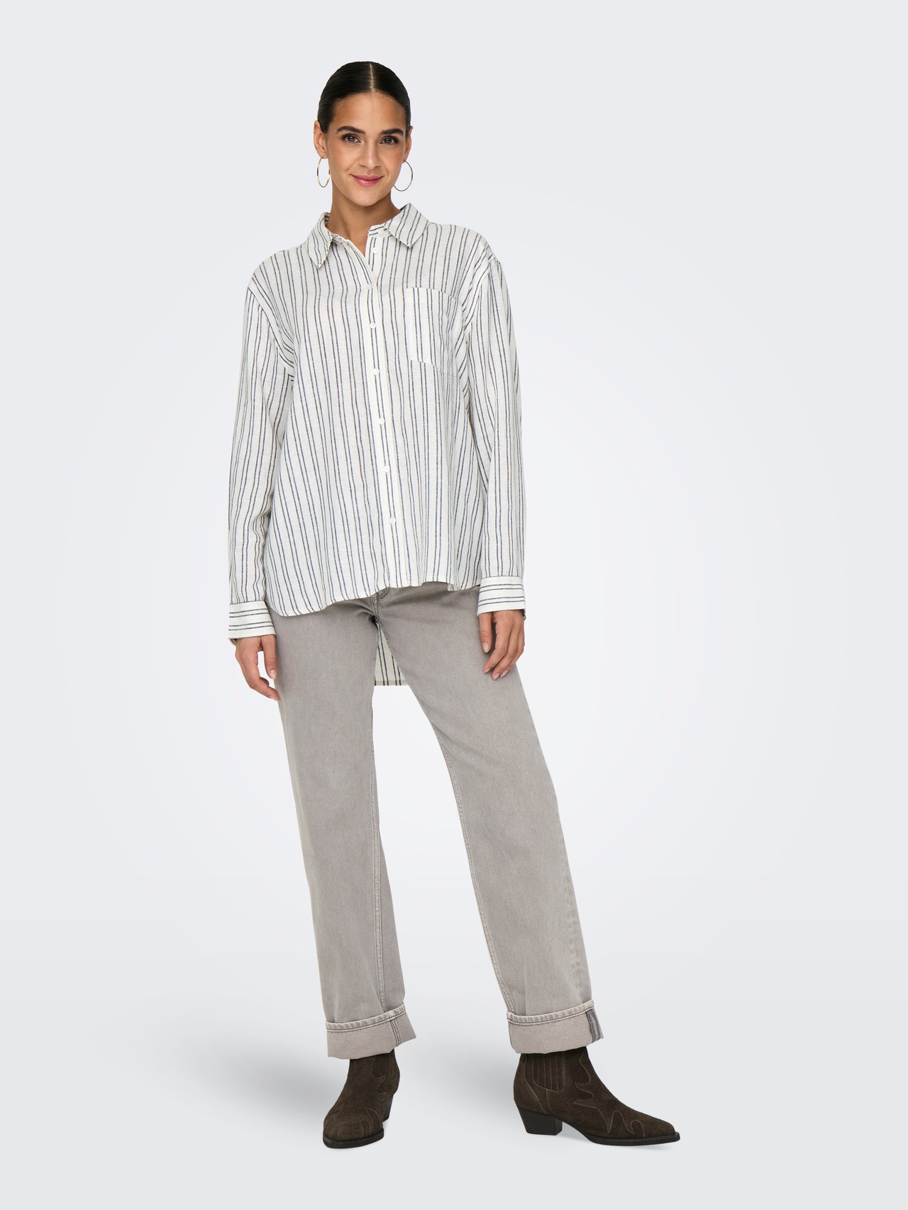 ONLY Regular Fit Shirt collar Shirt -Bright White - 15313718