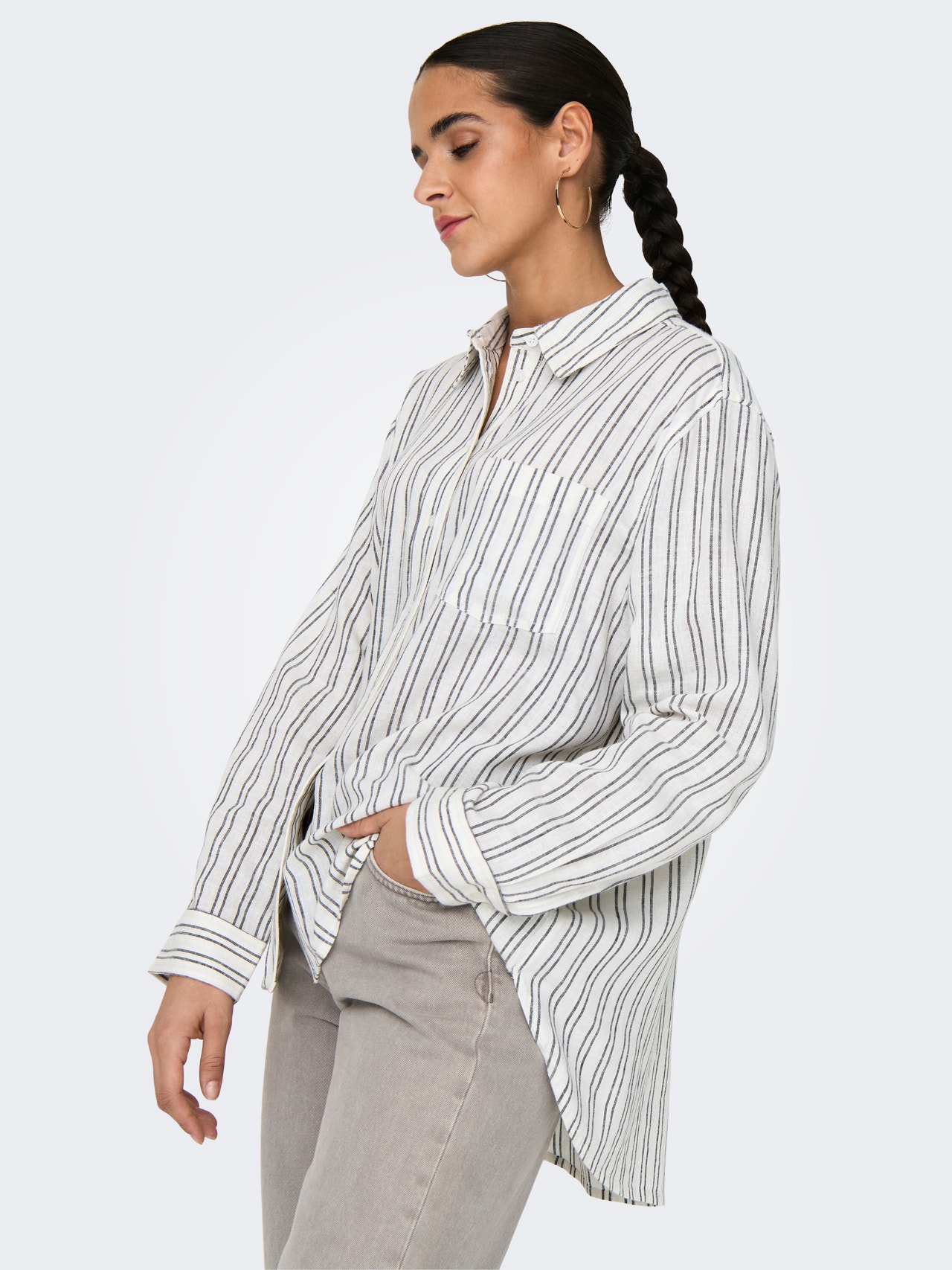 ONLY Regular Fit Skjortekrage Skjorte -Bright White - 15313718