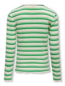 ONLY Striped o-neck top -Cloud Dancer - 15313813