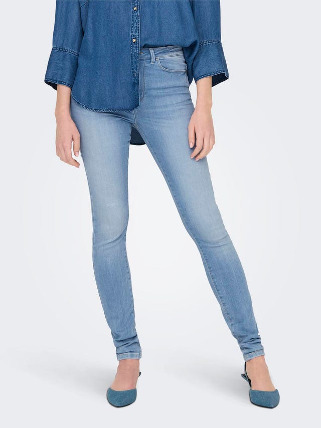 ONLY Skinny Fit Hohe Taille Jeans - 15313879