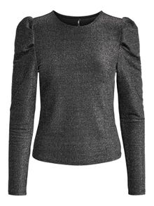 ONLY Tops Regular Fit Col rond Manches bouffantes -Black - 15313889