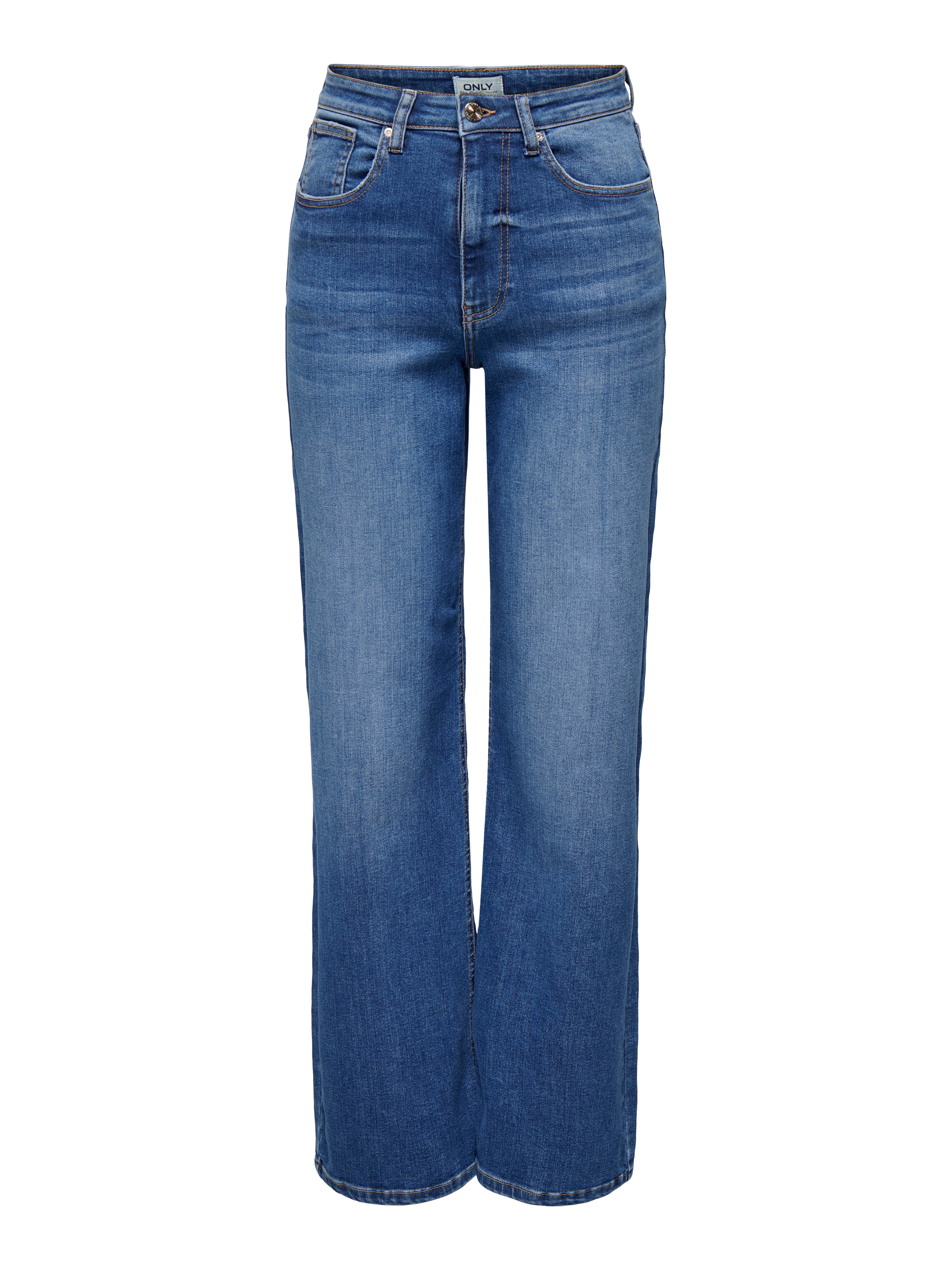 Thumbnail - Onljuicy Hohe Taille Weiter Beinschnitt Jeans