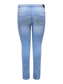ONLY Krój skinny Wysoka talia Jeans -Light Blue Denim - 15313912