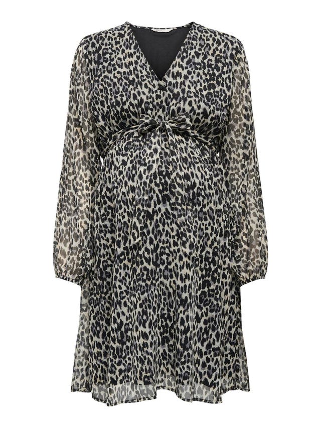 ONLY Mama leopard kleid - 15313925