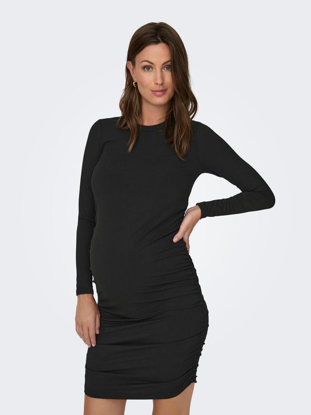 ONLY Robe midi Regular Fit Col rond Grossesse - 15313974