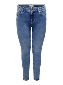 ONLY Skinny Fit Mittlere Taille Jeans -Medium Blue Denim - 15314016