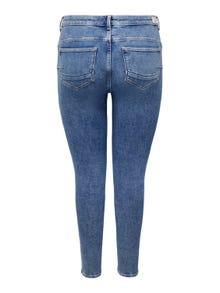 ONLY Krój skinny Średnia talia Jeans -Medium Blue Denim - 15314016