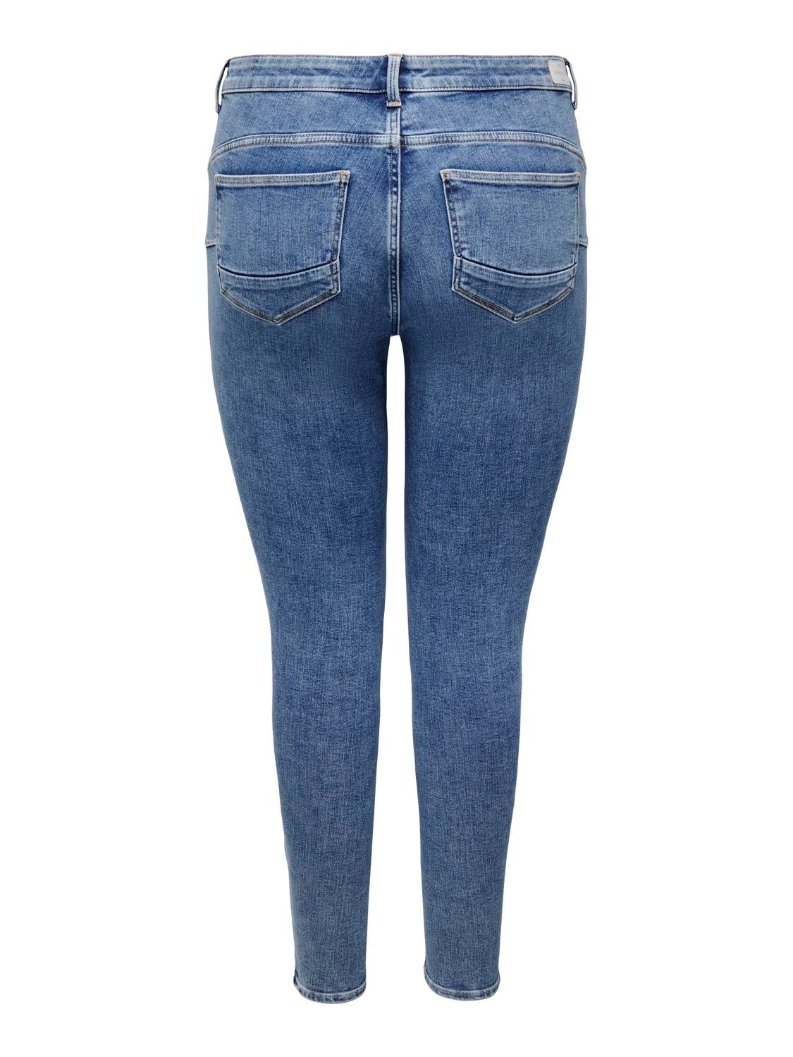 ONLY Skinny fit Mid waist Jeans -Medium Blue Denim - 15314016