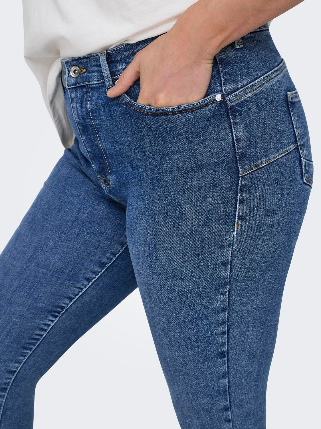 ONLY Jeans Skinny Fit Vita media -Medium Blue Denim - 15314016
