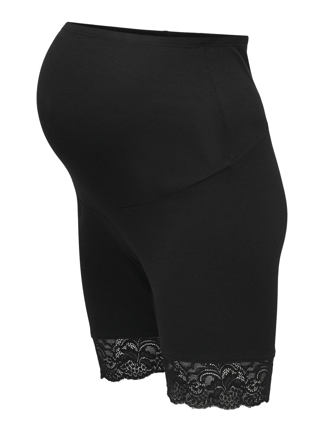 ONLY Regular Fit Maternity Shorts -Black - 15314051