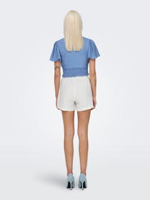 ONLY Shorts with mid waist -Cloud Dancer - 15314055