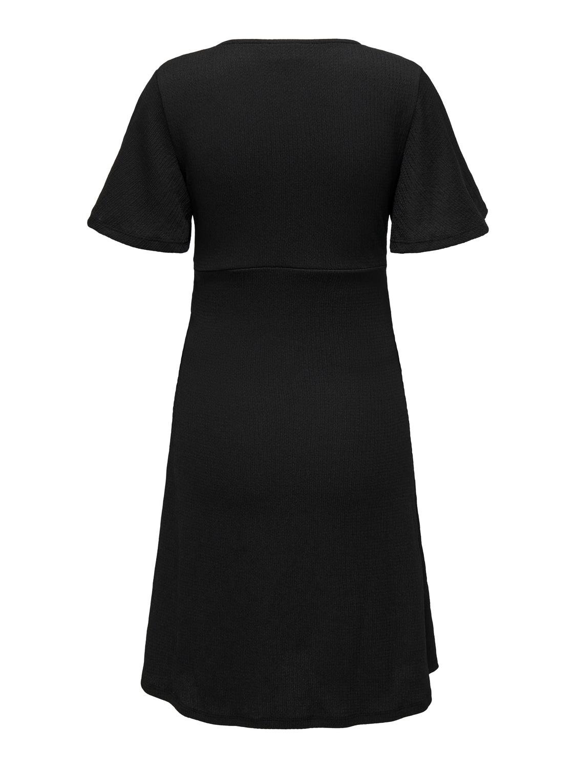 ONLY Mama v-neck dress -Black - 15314086