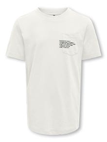 ONLY Regular fit O-hals T-shirts -Cloud Dancer - 15314128