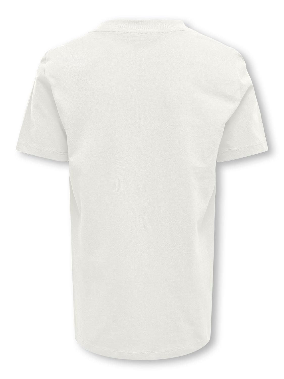 ONLY T-shirts Regular Fit Col rond -Cloud Dancer - 15314128