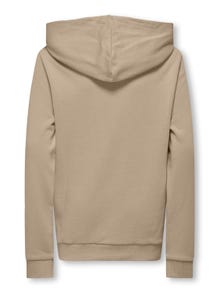 ONLY Solid color hoodie -White Pepper - 15314133
