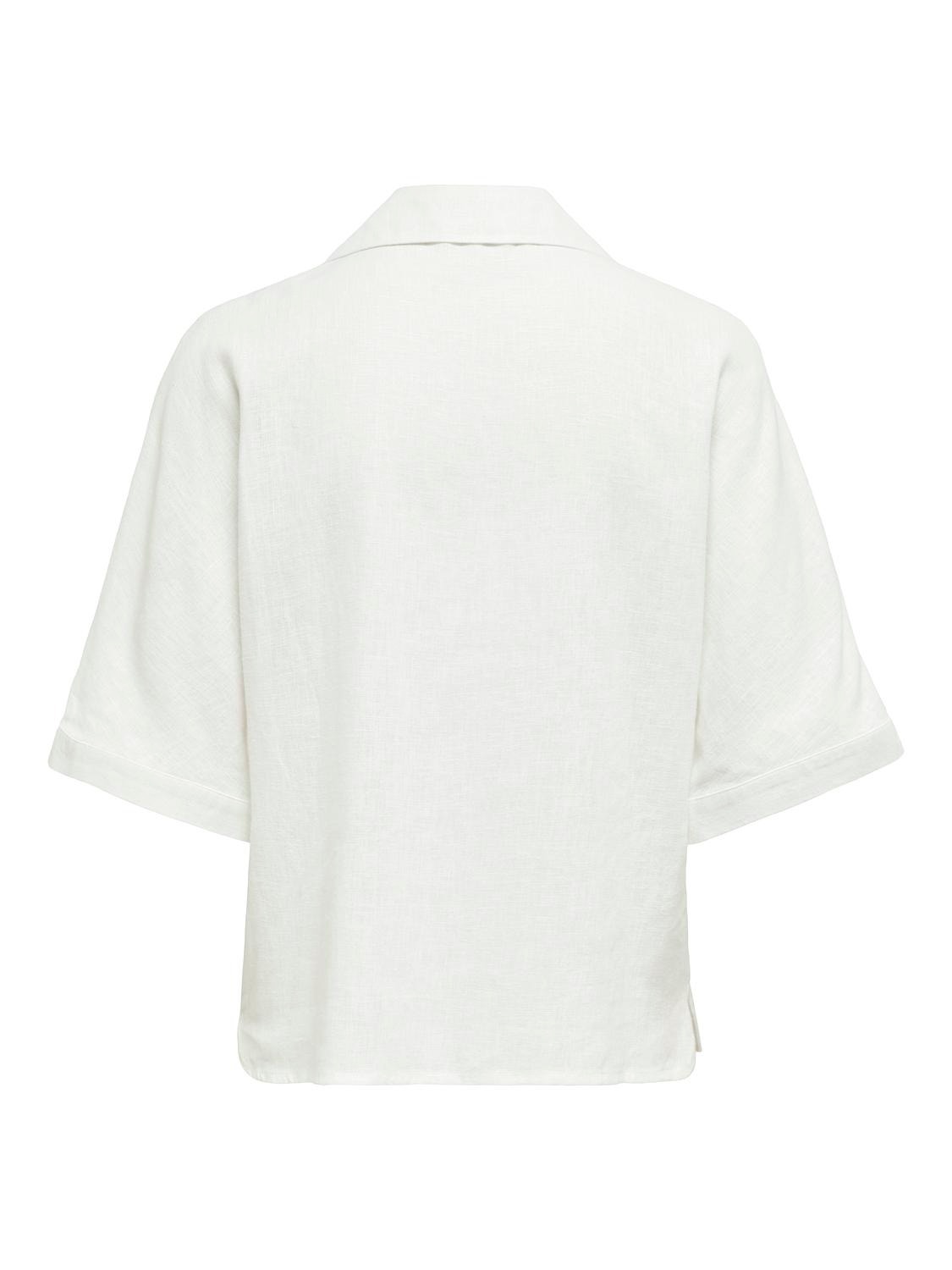 ONLY Normal passform Skjortkrage Rymliga ärmar Skjorta -Bright White - 15314215