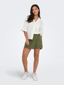 ONLY Regular Fit Shirt collar Volume sleeves Shirt -Bright White - 15314215