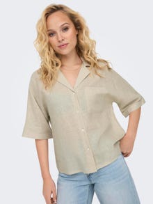 ONLY Regular fit Overhemd kraag Volumineuze mouwen Overhemd -Moonbeam - 15314215
