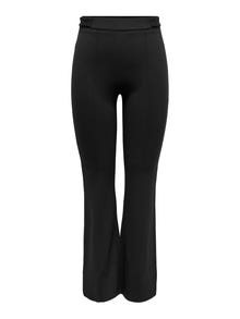 ONLY Flared Fit Mid waist Trousers -Black - 15314245