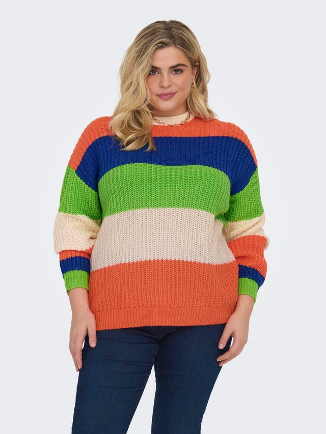 ONLY Curvy o-neck knitted pullover - 15314277