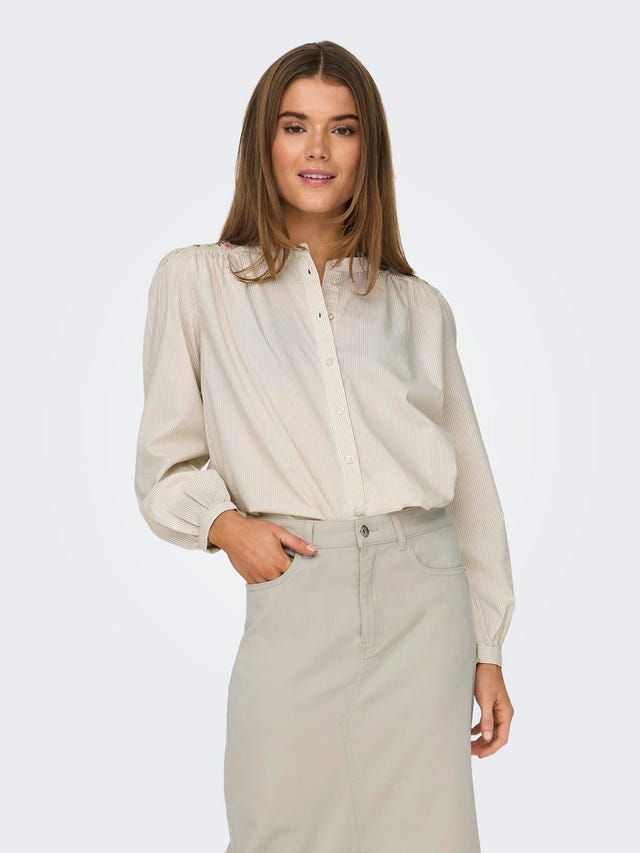 ONLY Shirt with china collar - 15314338