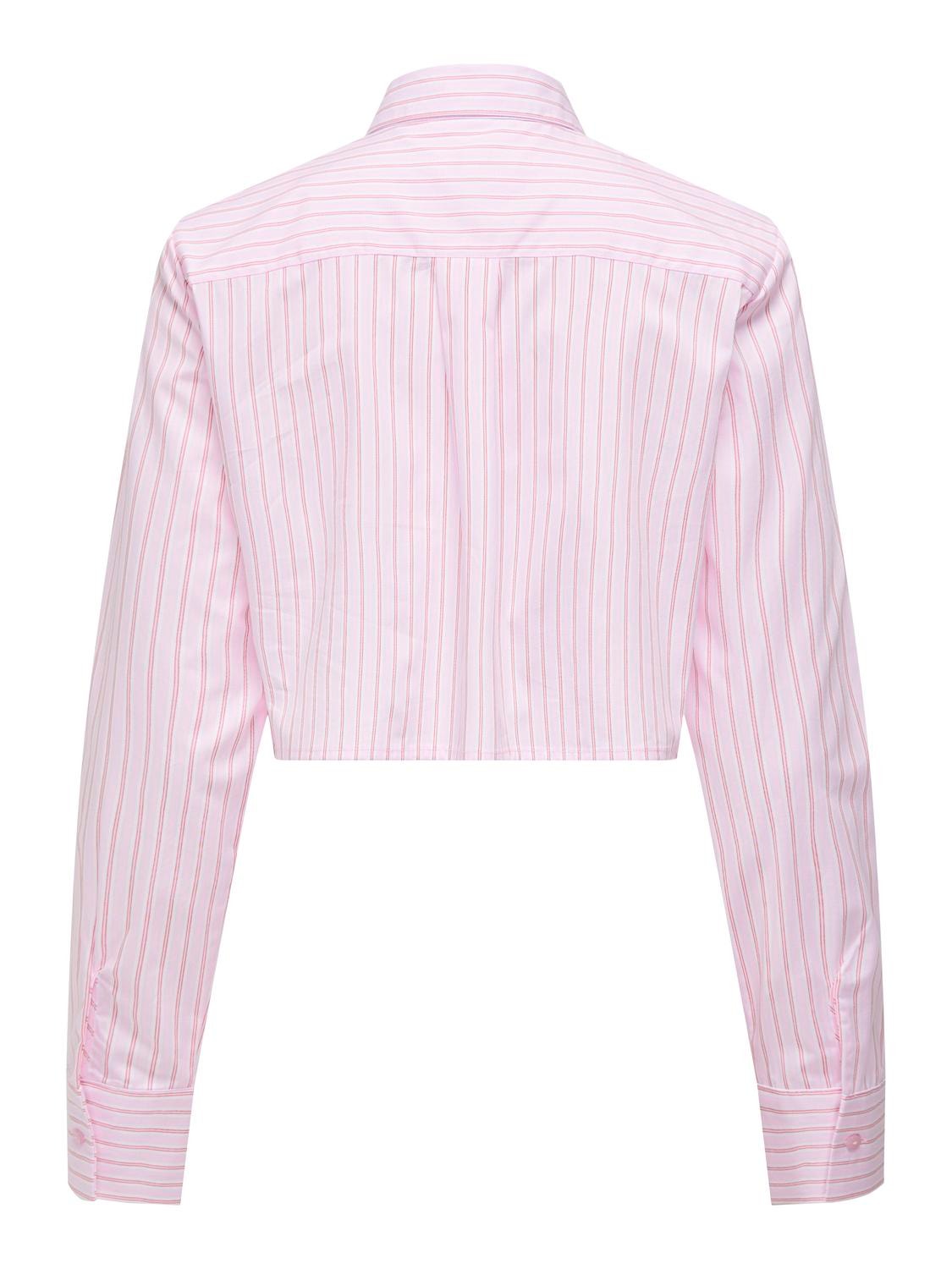ONLY Cropped fit Overhemd kraag Overhemd -Begonia Pink - 15314353