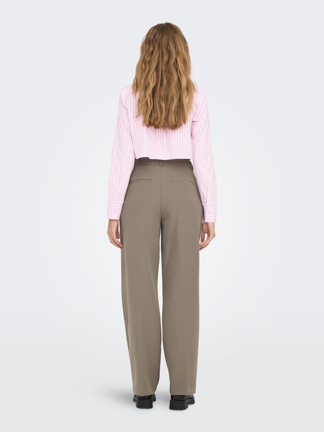 ONLY Cropped Fit Skjortkrage Skjorta -Begonia Pink - 15314353