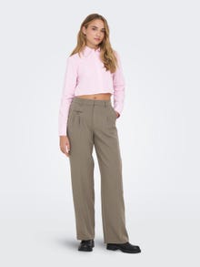 ONLY Cropped fit Overhemd kraag Overhemd -Begonia Pink - 15314353