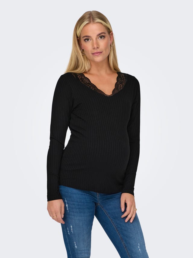 ONLY Mama v-hals top - 15314387